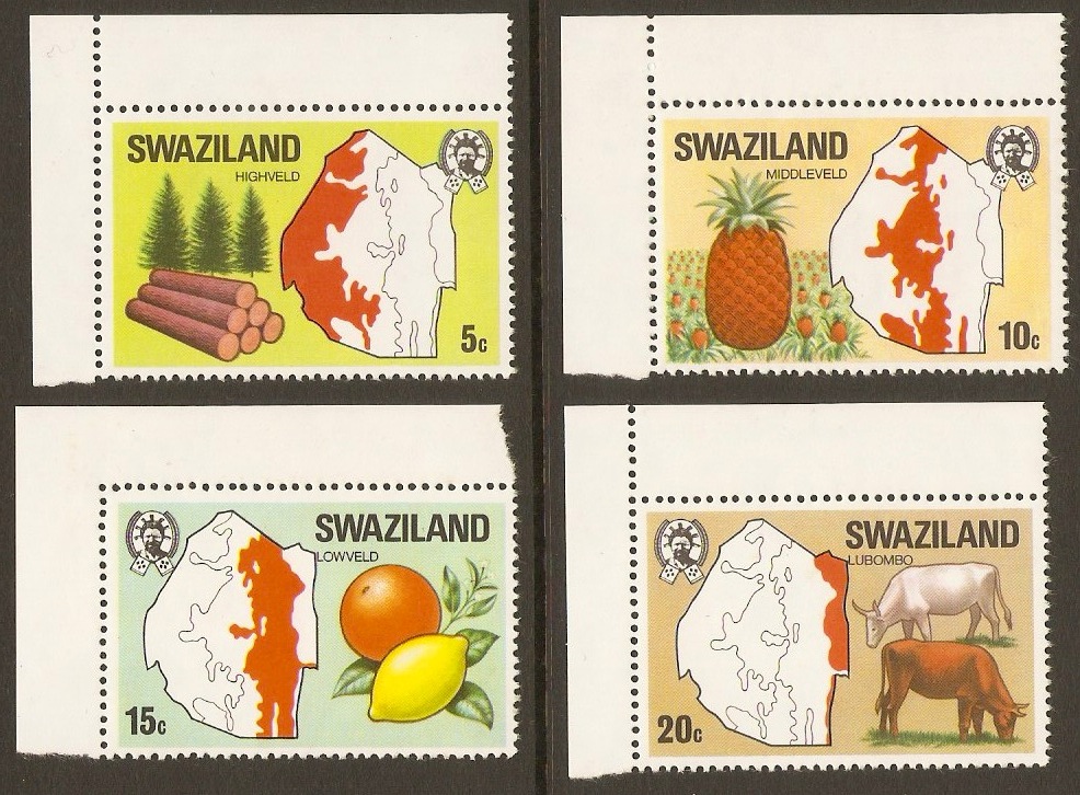 Swaziland 1977 Maps Set. SG280-SG283.