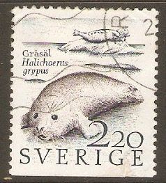 Sweden 1988 2k.20 Grey seal - Coastal Wildlife series. SG1387.
