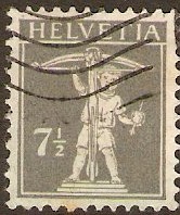 Switzerland 1908 7c grey. SG258.