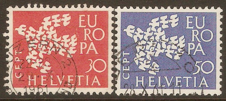 Switzerland 1961 Europa set. SG653-SG654.