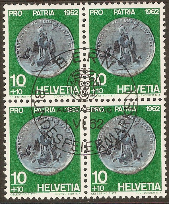 Switzerland 1962 10c +10c "PRO PATRIA 1962" series. SG664.