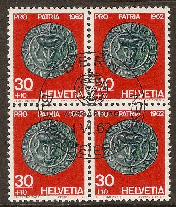 Switzerland 1962 30c +10c "PRO PATRIA 1962" series. SG666.