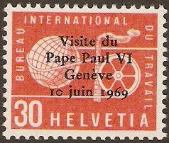 Switzerland 1969 Papal Visit. SGLB100.