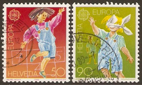 Switzerland 1989 Europa Stamps. SG1165-SG1166.