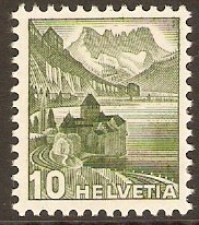 Switzerland 1948 10c Green. SG490.