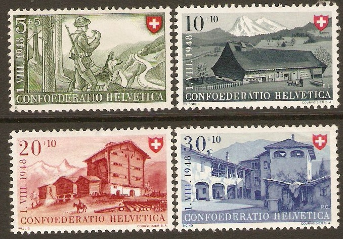Switzerland 1948 Anti TB Fund Set. SG495-SG498.