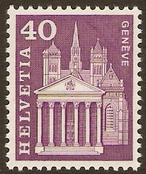 Switzerland 1960 40c Purple. SG621.