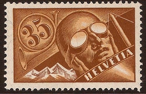 Switzerland 1923 35c Cinnamon and Brown - SG319