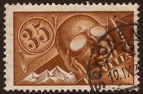 Switzerland 1923 35c Cinnamon and Brown - SG319