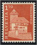 Switzerland 1964 1fr.70 Dull Vermillion. SG709.