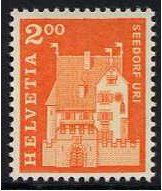 Switzerland 1964 2fr. Orange. SG710.