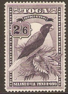 Tonga 1938 2s.6d Deep purple. SG81.