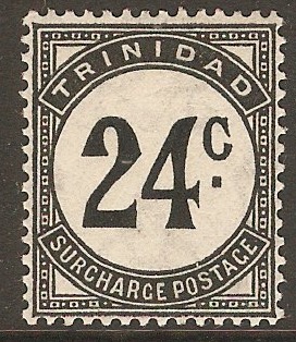 Trinidad & Tobago 1947 24c Black - Postage Due Stamp. SGD33.