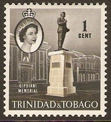 Trinidad & Tobago 1960 1c Stone and black. SG284.