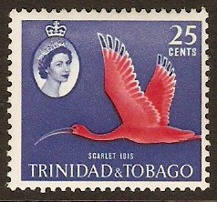 Trinidad & Tobago 1960 25c Rose-carmine and deep blue. SG292.