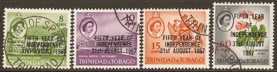 Trinidad & Tobago 1967 5th. Year of Independence. SG318-SG321.