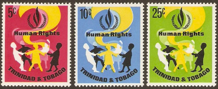Trinidad & Tobago 1968 Human Rights Year Set. SG331-SG333.