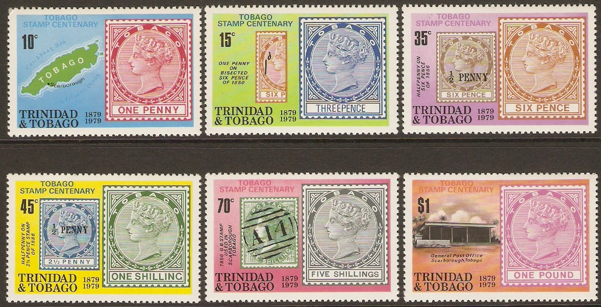 Trinidad & Tobago 1979 Stamp Centenary Set. SG544-SG549.
