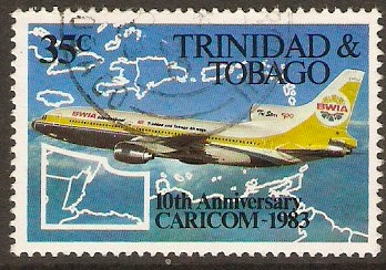 Trinidad & Tobago 1983 35c CARICOM Anniversary Stamp. SG626.