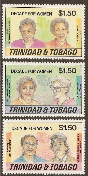 Trinidad & Tobago 1985 Women's Decade (2nd. Issue) Set. SG680-SG
