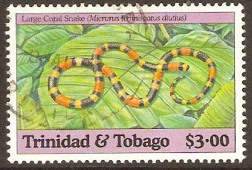 Trinidad & Tobago 1994 $3 Snakes Series. SG855.