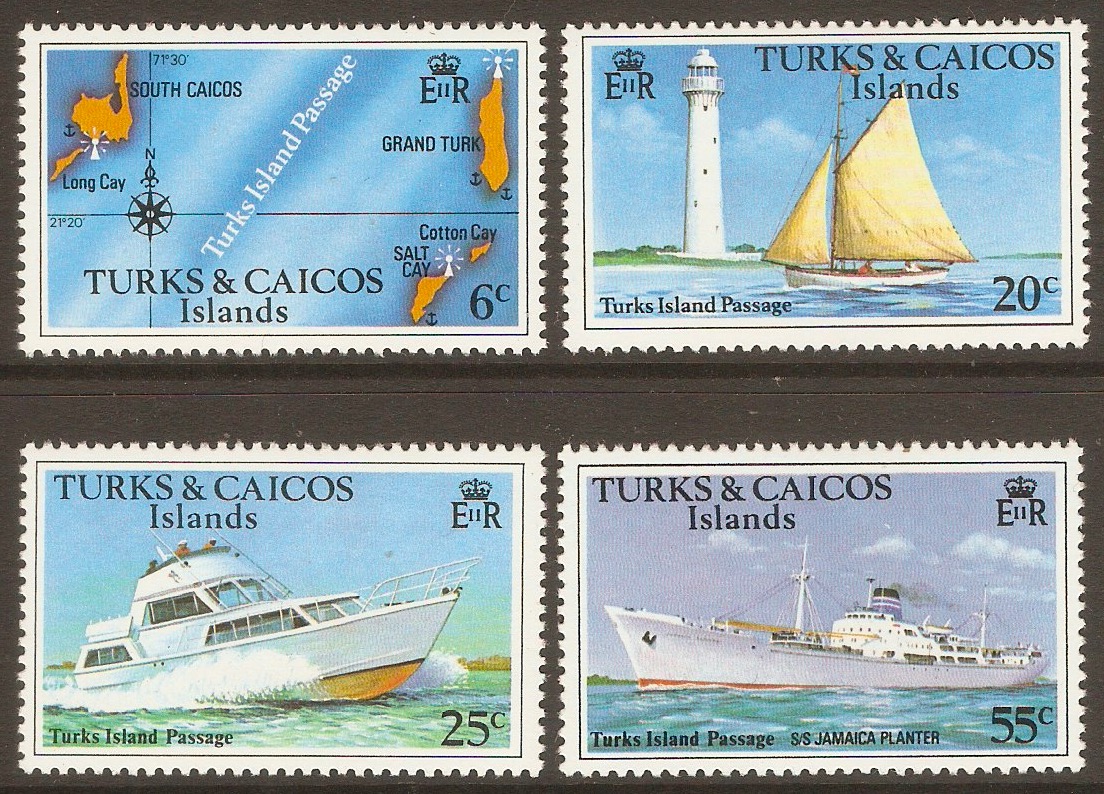 Turk and Caicos Islands 1978 Island Passage set. SG489A-SG492A.