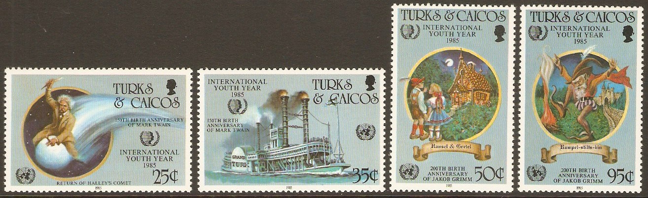 Turks and Caicos 1985 International Youth Year Set. SG849-SG852.