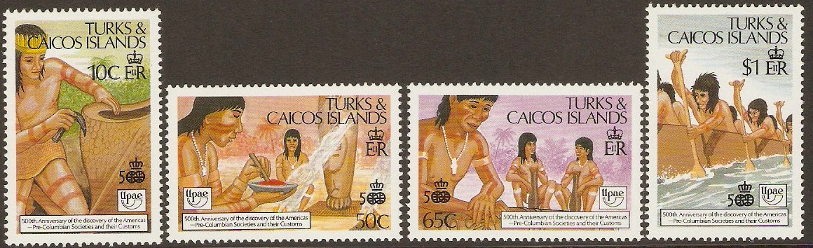 Turks and Caicos 1989 Columbus Discovery Set. SG947-SG950. - Click Image to Close