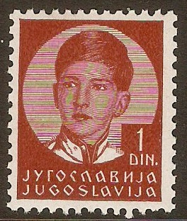Yugoslavia 1935 1d Red-brown. SG323.