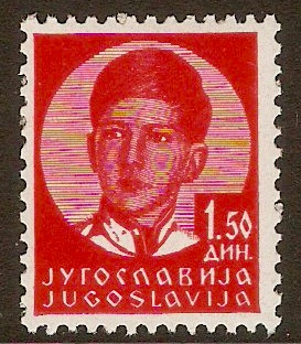 Yugoslavia 1935 1d.50 Bright rose. SG324.