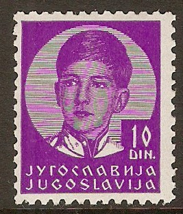 Yugoslavia 1935 10d Bright violet. SG330.