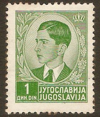 Yugoslavia 1939 1d King Petar II definitive series. SG416.
