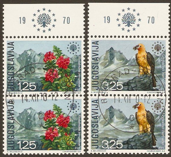 Yugoslavia 1970 Nature Conservation Set. SG1444-SG1445.