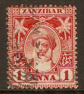 Zanzibar 1899 1a Carmine. SG190.