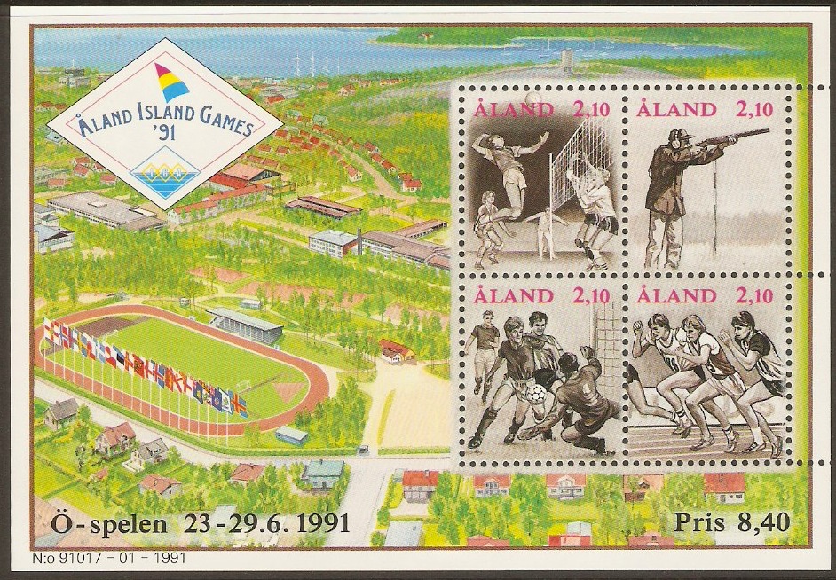 Aland Islands 1991 Small Island Games Set. SGMS49.