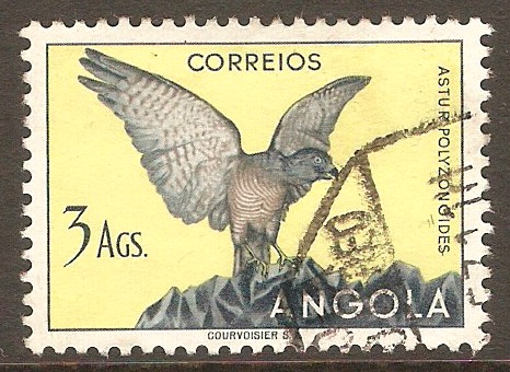 Angola 1951 3a Birds series - Shikra. SG467.