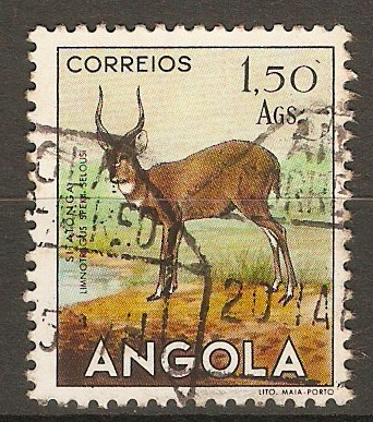 Angola 1953 1a.50 Fauna series - Sitatunga. SG494.