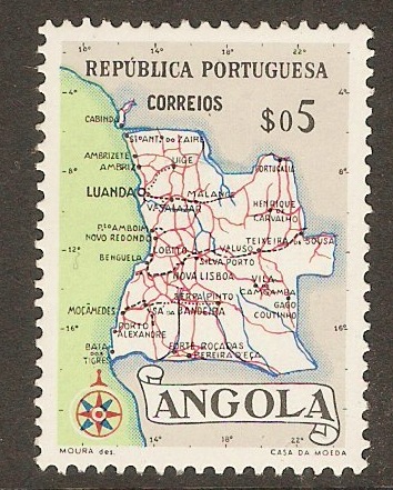 Angola 1955 5c Maps series. SG511.