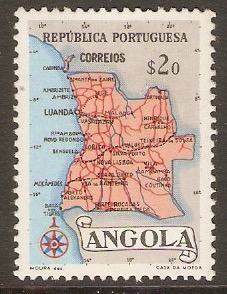 Angola 1955 20c Maps series. SG512.