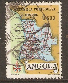 Angola 1955 4E Maps series. SG516.