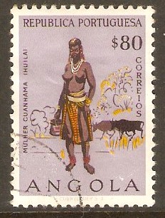 Angola 1957 80c Cuanhama woman. SG527.