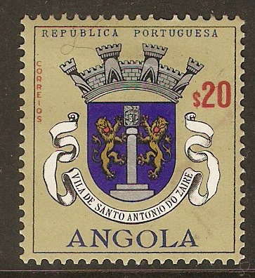 Angola 1963 20c Arms - 2nd. Series. SG590.