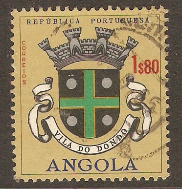 Angola 1963 1E.80 Arms - 2nd. Series. SG598.