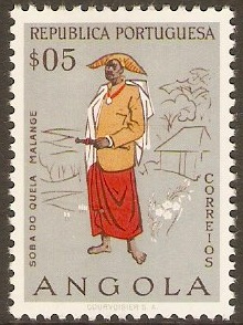 Angola 1957 5c Quela Chief. SG520.