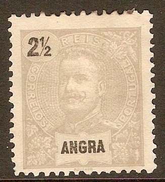 Angra 1897 2½r Pale grey. SG28.