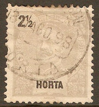 Horta 1897 2½r Grey. SG28.