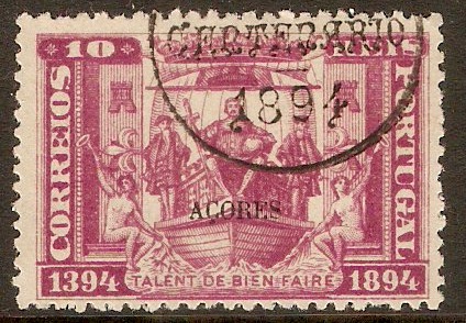 Azores 1894 10r Rosy lake. SG144.