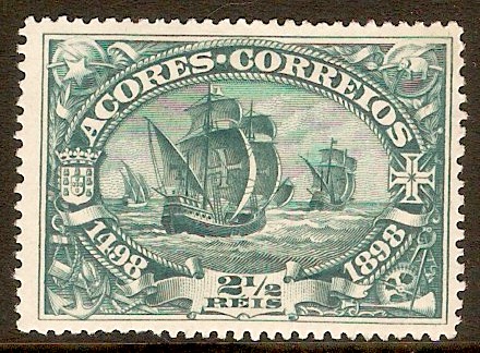 Azores 1898 2½r Blue-green. SG171.