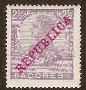 Azores 1910 2r Lilac. SG204