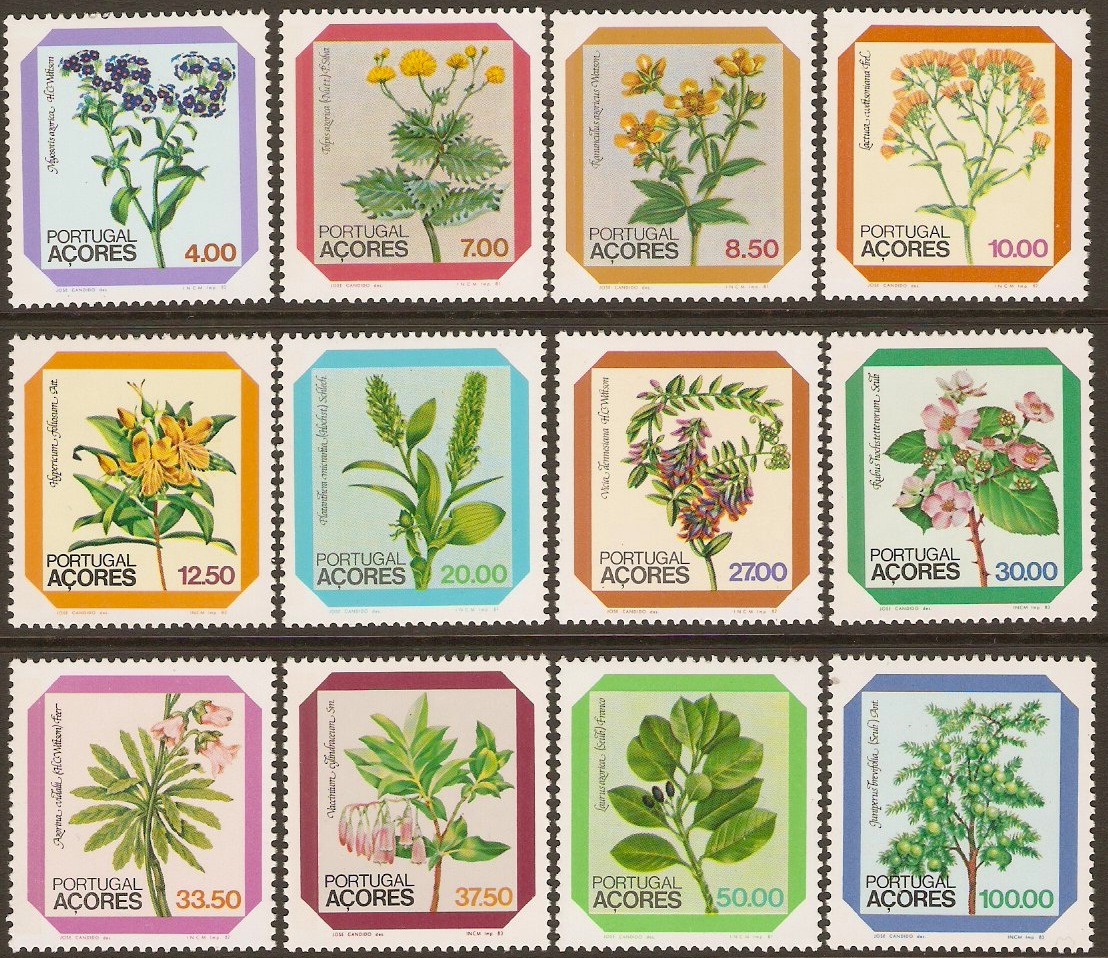 Azores 1981 Flowers Set. SG429-SG440.
